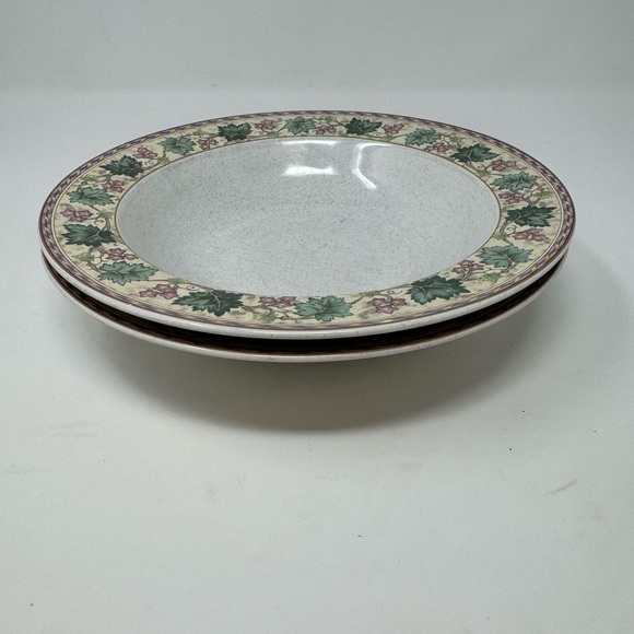 Christopher Stuart "Berkshire" 8 1/4 Inch Rimmed Soup Bowl Set of 2 Vintage GHA1 - Picture 6 of 6